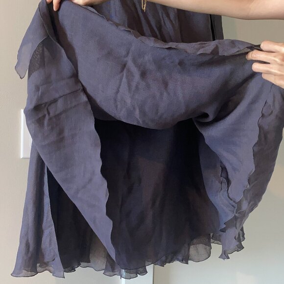 CHANEL Vintage 90s Mohair Wool Blend Maxi Skirt Size EU40/US8 Dark Fairy Grunge - Picture 7 of 15